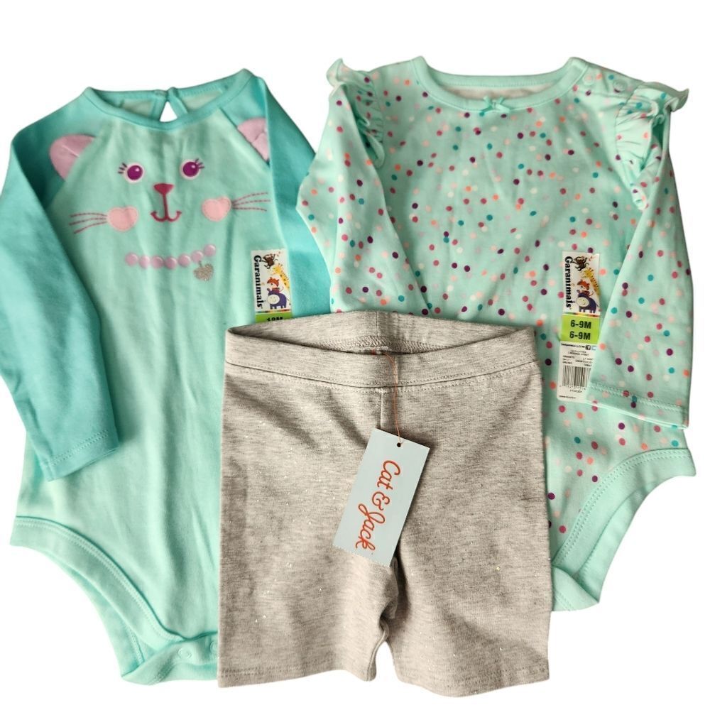 Bundle Infant & Toddler Girls Clothes Variohs Sizes Garanimals and Cat & Jack